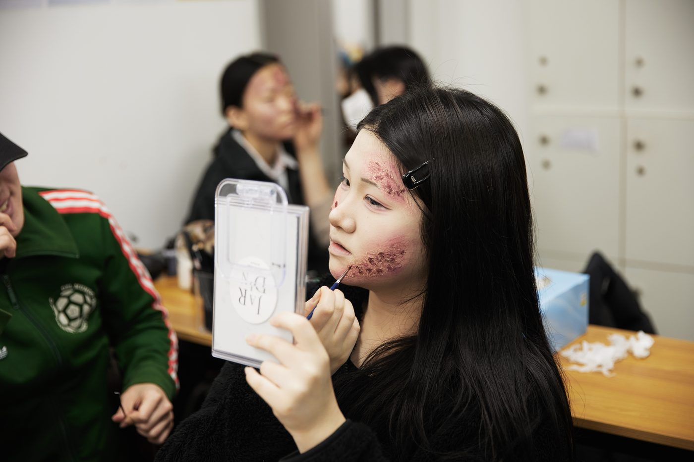 영화 특수분장 수업 현장